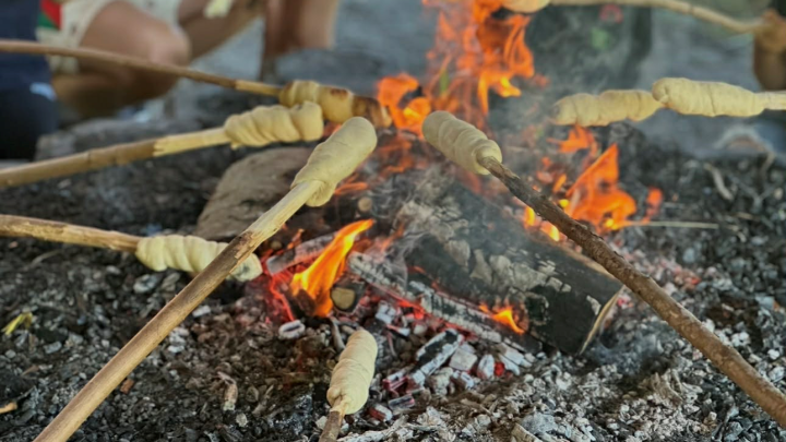 Snobrød over bål